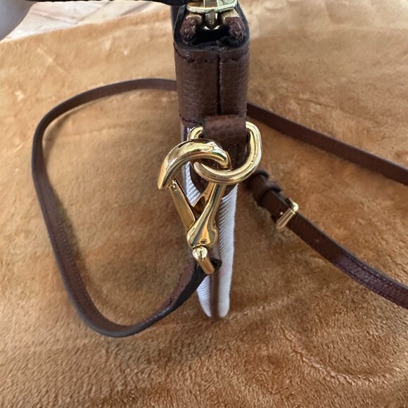 Burberry Peyton Crossbody house check brown adjustable strap - Picture 7 of 10